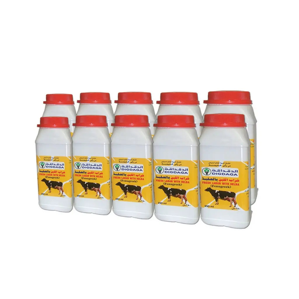 Bottle of Digdaga fresh laban with helba