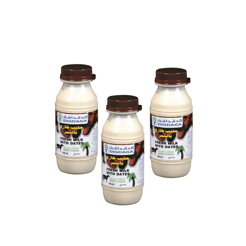 Bottle of Digdaga milk with dates