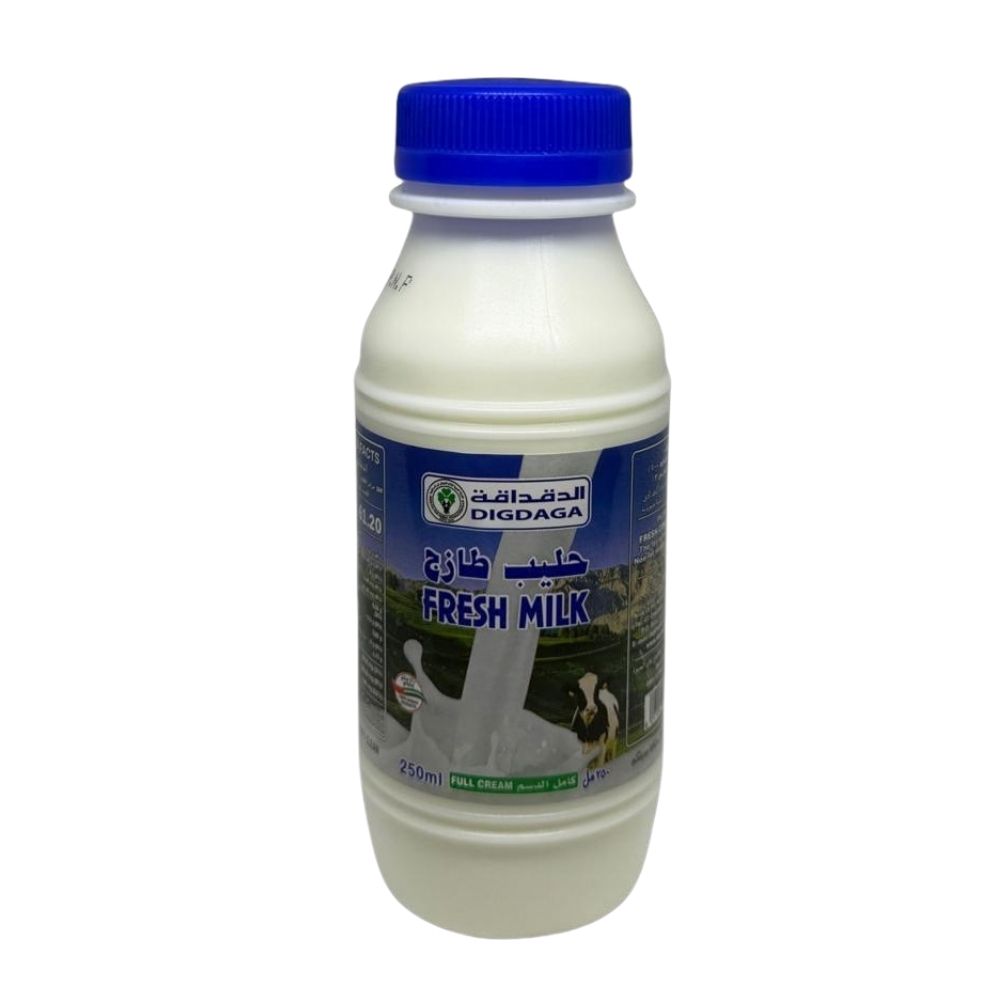 Bottle of Digdaga fresh cow milk