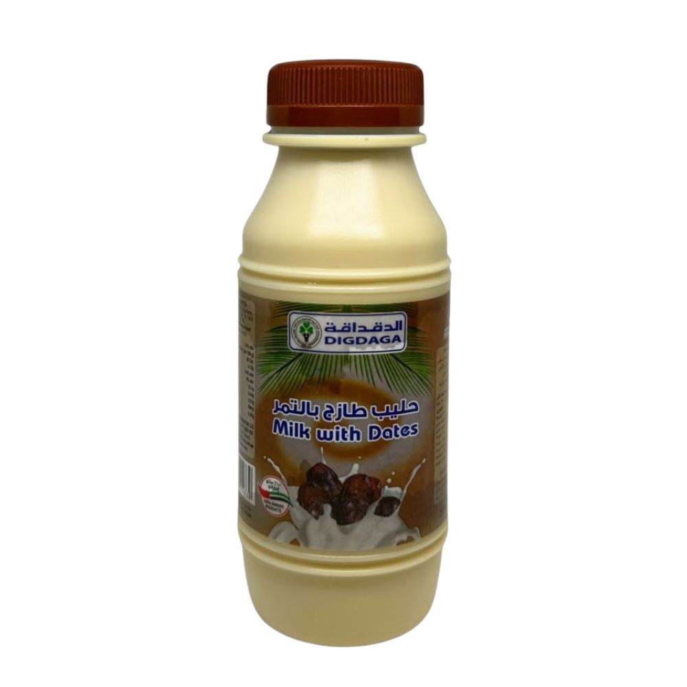 Bottle of Digdaga milk with dates